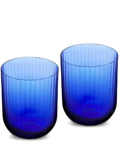 Dolce & Gabbana hand-blown Murano glasses Blue TCBS03TCA34