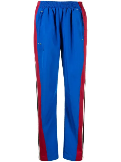 colville upcycled cigarette-cut track pants Blue CVUP115