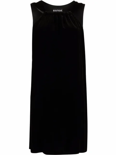 Boutique Moschino sleeveless shift mini dress Black A04376133