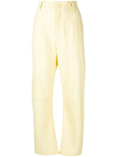 Opening Ceremony Tailoring Western trousers Yellow YWCA016S22FAB0031800