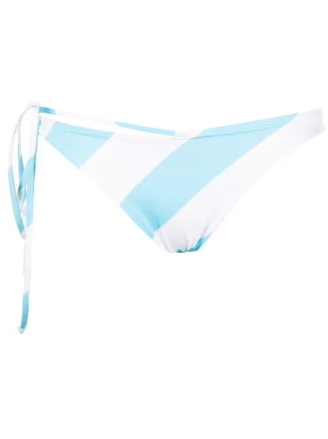 Sian Swimwear Christina striped bikini bottoms Blue CHRISTINAONESHOULDERTOP