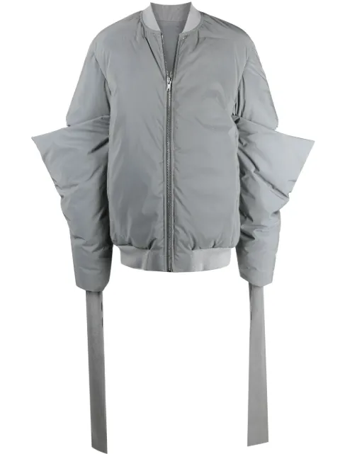 Rick Owens Gauntlet bomber jacket Grey RR02B2712RXD2