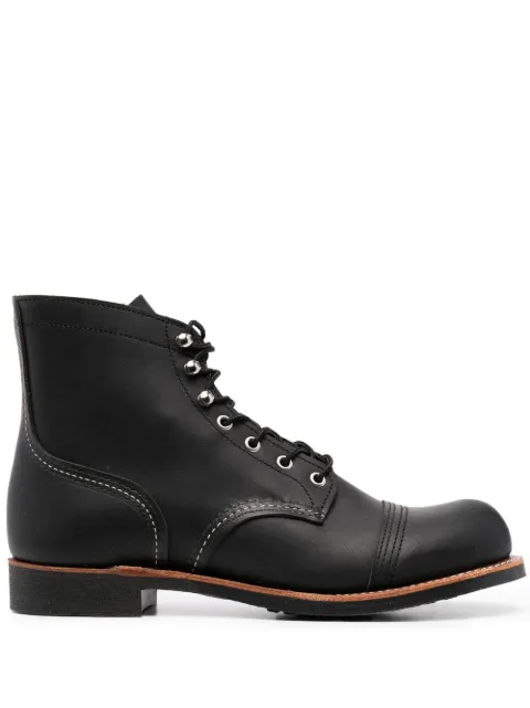 Red Wing Shoes lace-up ankle boots Black 8084D
