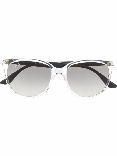 Ray-Ban round-frame gradient sunglasses Black RB4378