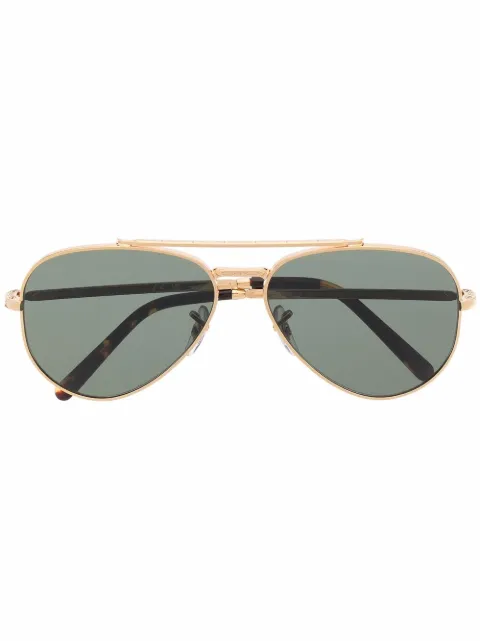 Ray-Ban tinted aviator sunglasses Gold RB3625919631