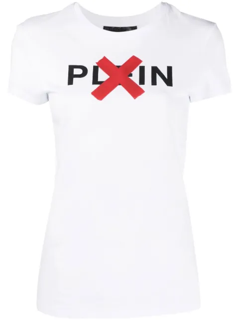 Philipp Plein logo-print cotton T-shirt White PABCWTK2466PJY002N
