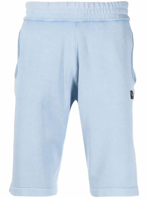 Paul & Shark jersey logo-patch shorts Blue 22411823