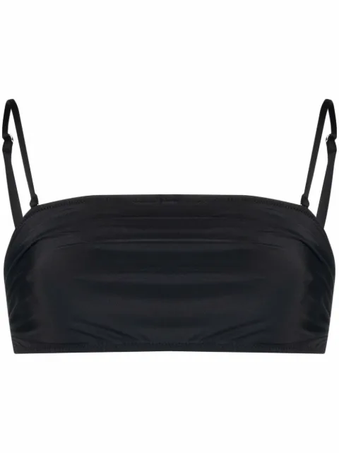 GANNI square-neck bikini top Black A4045