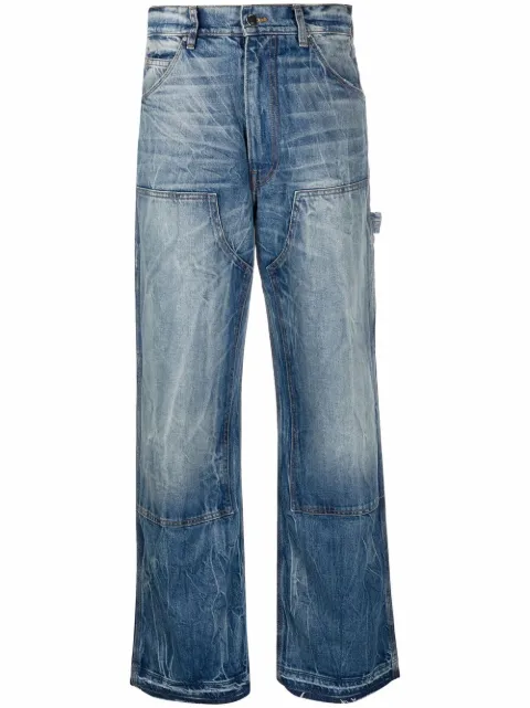 AMIRI bleached-wash jeans Blue PS22WDS010