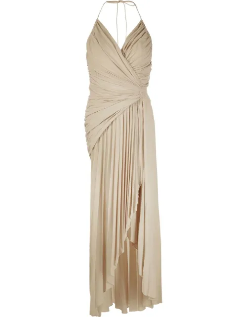 Alexandre Vauthier draped asymmetric dress Neutrals 222DR1660