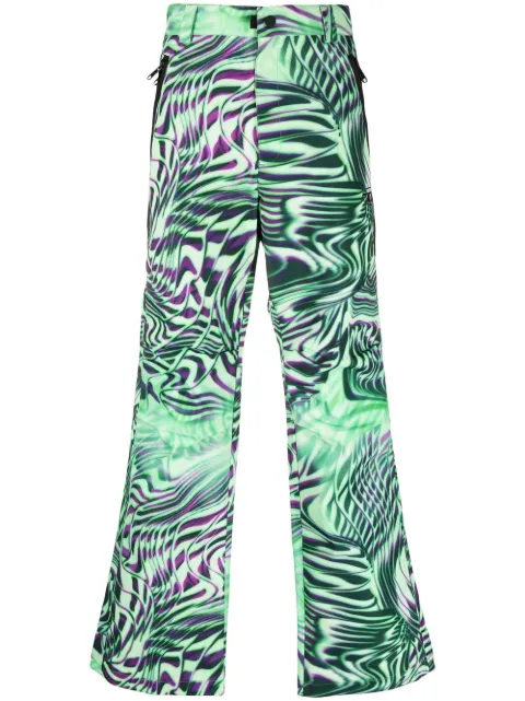 Diesel Optical-print canvas trousers Green A066800HYZQ
