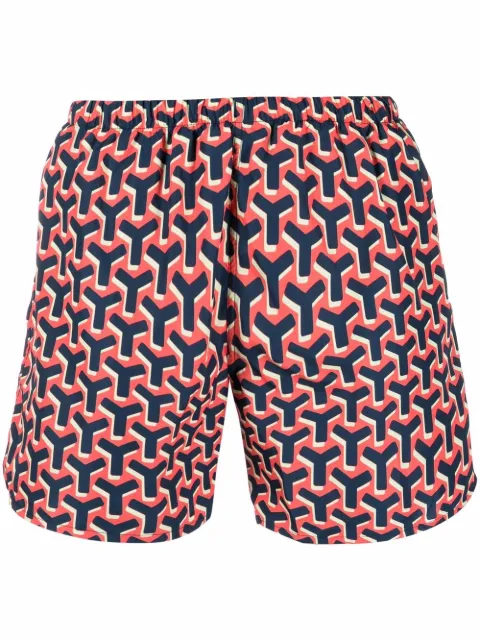 yes i am monogram-print swim shorts Red BL2022