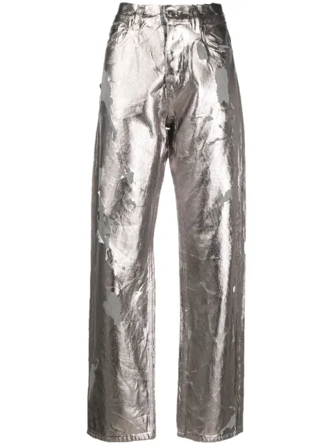Diesel metallic-effect distressed jeans Grey A07018007F7