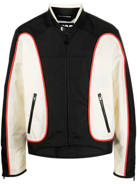 Diesel J-Blink colour-block biker jacket Black A061320PDAI