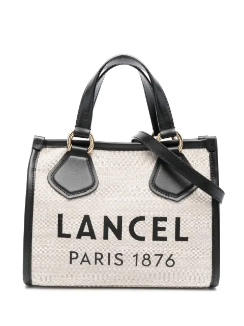 Lancel logo-print tote bag Neutrals A12006