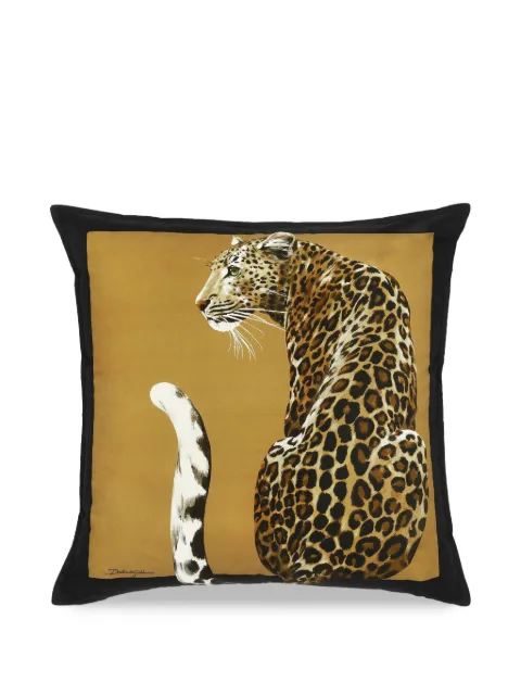 Dolce & Gabbana large leopard-print cushion Neutrals TCE003TCAA6