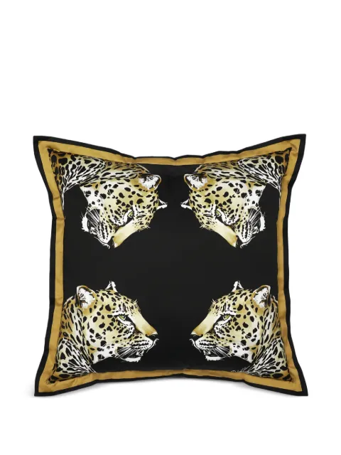 Dolce & Gabbana leopard-print cotton cushion Black TCE003TCAA4