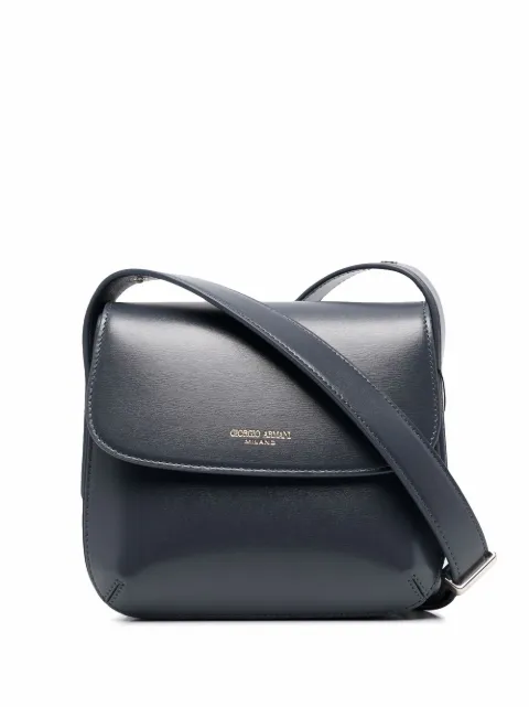 Giorgio Armani logo-print shoulder bag Grey Y1E138YTF4A