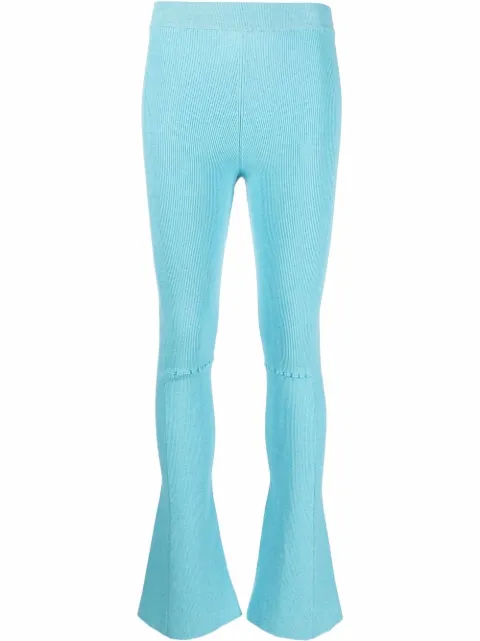 Jacquemus stretch bootcut trousers Blue 221KN0452027