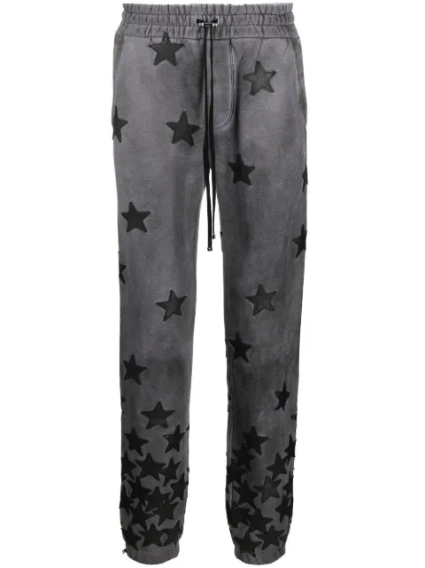 AMIRI star pattern gradient track trousers Grey PS22MJS001