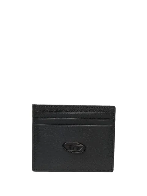 Diesel card case in grained leather Black X09018P0685
