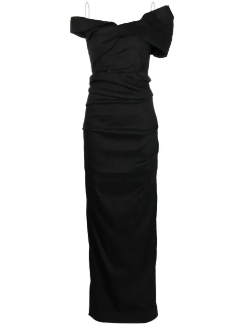 Rachel Gilbert Dahli embellished gown Black 22SSRG61167BLK