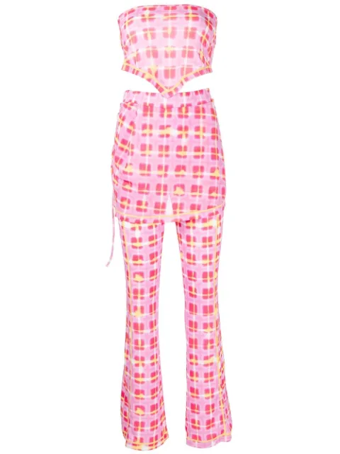 SJYP wrap-detail jersey pants Pink PW2C1TPC130W