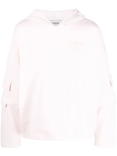 Iceberg x Kailand O. Morris cargo-pocket hoodie Pink E0106343