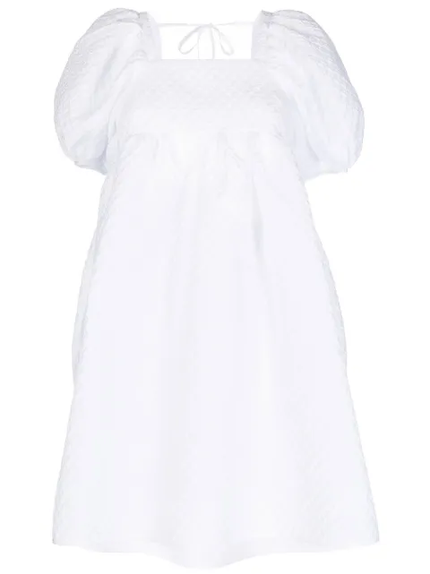 Cecilie Bahnsen Tilde puff-sleeved dress White EDI0018