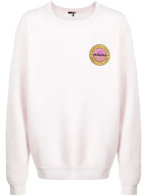 MARANT logo-patch sweatshirt Pink SW034822E021H