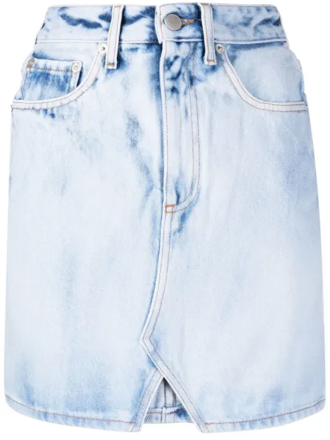 Alessandra Rich high-waisted denim skirt Blue FAB2784F3528