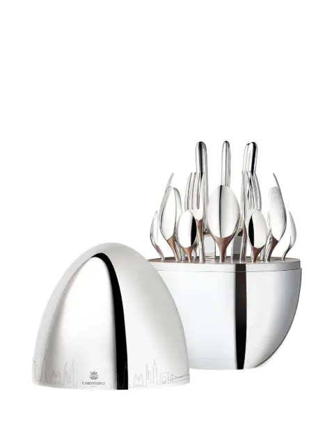 Christofle Mood Skyline New York 24-piece flatware set (six-person setting) Silver 3570660331068
