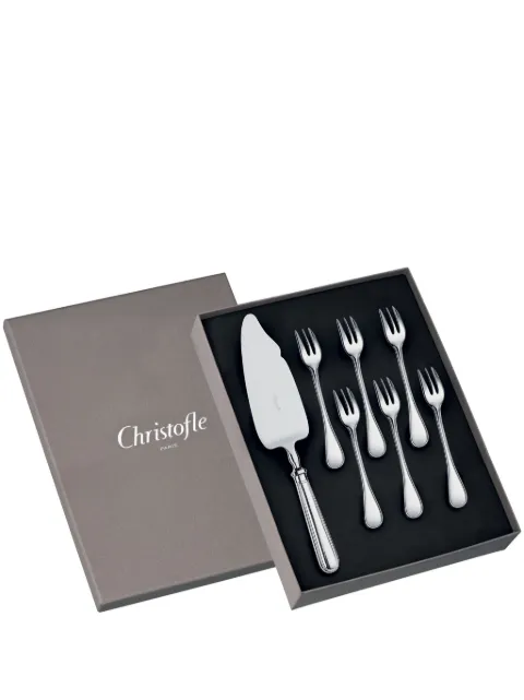 Christofle Albi dessert forks and cake server set Silver 3570660278875