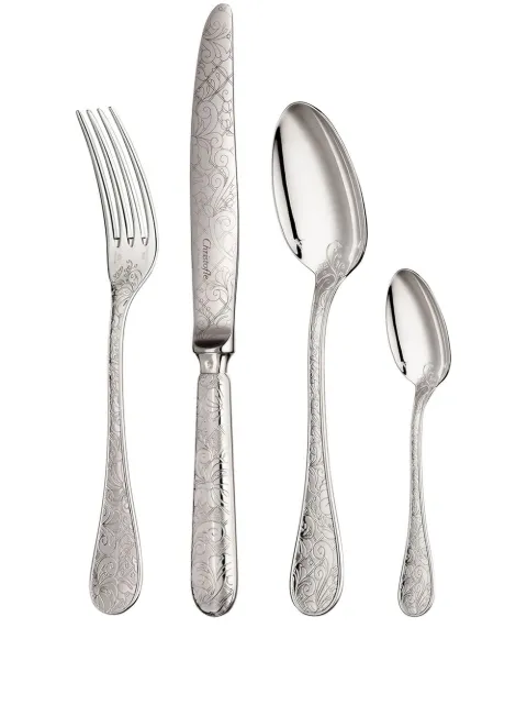 Christofle Jardin d'Eden 24-piece flatware set (six-person setting) Silver 3170660301339