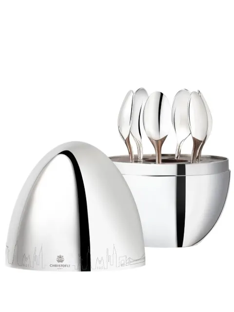 Christofle Mood Skyline New York espresso spoon (set of six) Silver 3570660331099