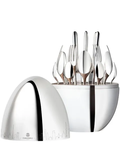 Christofle Mood Skyline Shanghai 24-piece flatware set (six-person setting) Silver 3570660331082