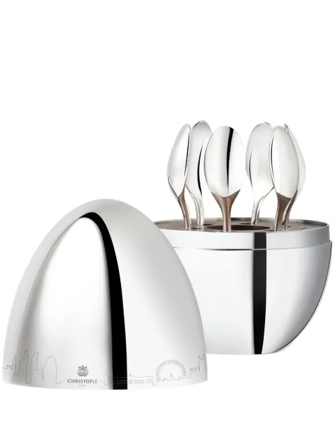 Christofle Mood Skyline London espresso spoon (set of six) Silver 3570660331105