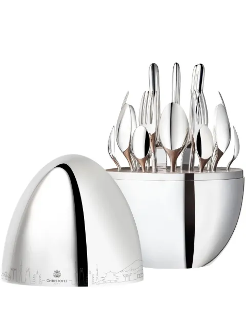 Christofle Mood Skyline Japan 24-piece flatware set (six-person setting) Silver 3570660330658