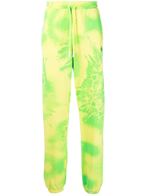 COUNTY OF MILAN tie-dye track pants Yellow CMCH024S22FLE0055515