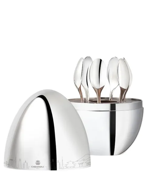 Christofle Mood Skyline Japan espresso spoon (set of six) Silver 3570660330665