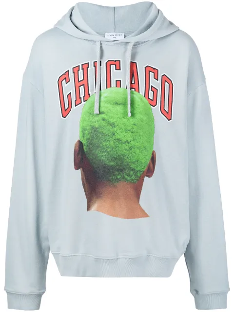 Ih Nom Uh Nit Chicago printed hoodie Blue NUS22263