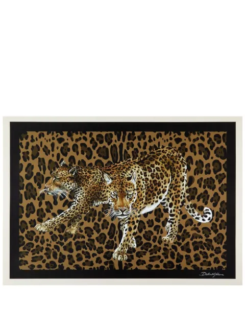 Dolce & Gabbana Leopard motif placemats Brown TCGS01TCAG1