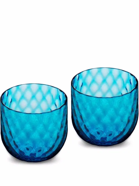 Dolce & Gabbana hand-blown Murano shot glasses Blue TCBS01TCA34
