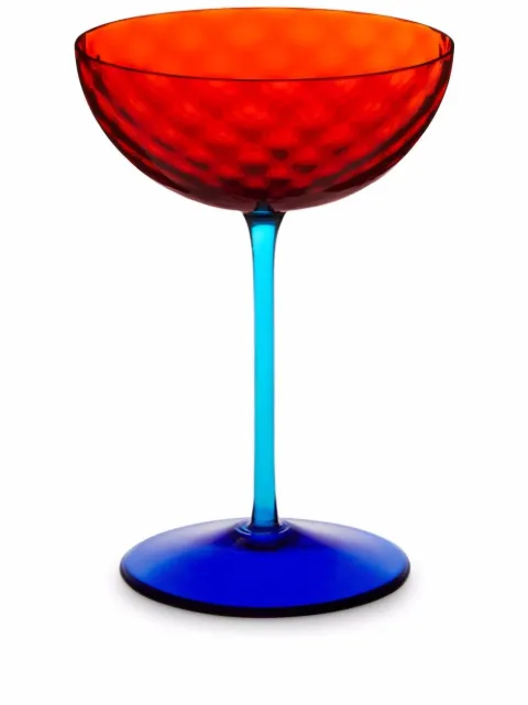 Dolce & Gabbana hand-blown Murano champagne glass Orange TCB004TCA34