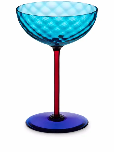 Dolce & Gabbana hand-blown Murano champagne glass Blue TCB004TCA34