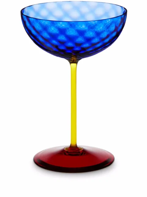 Dolce & Gabbana hand-blown Murano champagne glass Blue TCB004TCA34