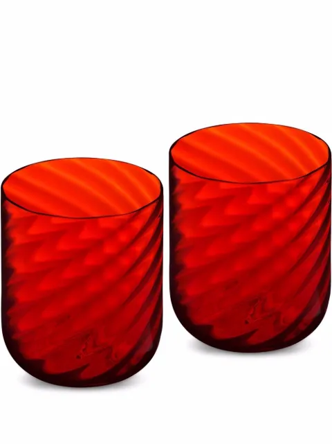Dolce & Gabbana hand-blown Murano water glasses Red TCBS02TCA34