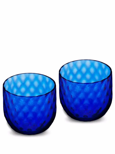 Dolce & Gabbana hand-blown Murano shot glasses Blue TCBS01TCA34