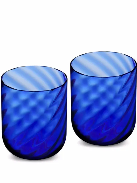 Dolce & Gabbana hand-blown Murano water glasses Blue TCBS02TCA34
