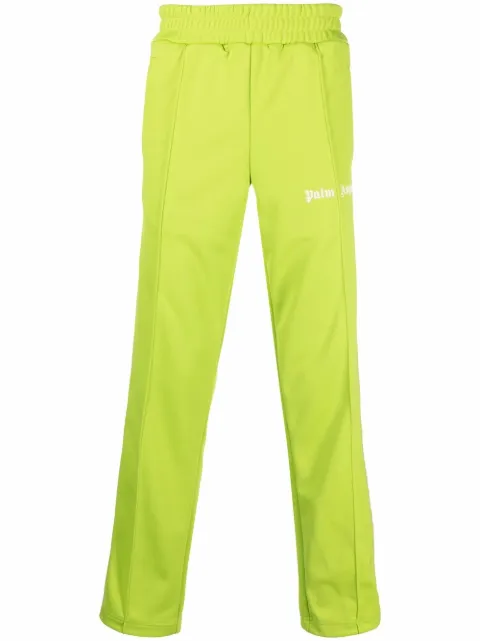 Palm Angels logo-print track pants Green PMCJ001S22FAB0075903